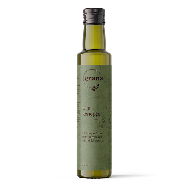 Konopljino ulje hladno prešano EKO 250 ml