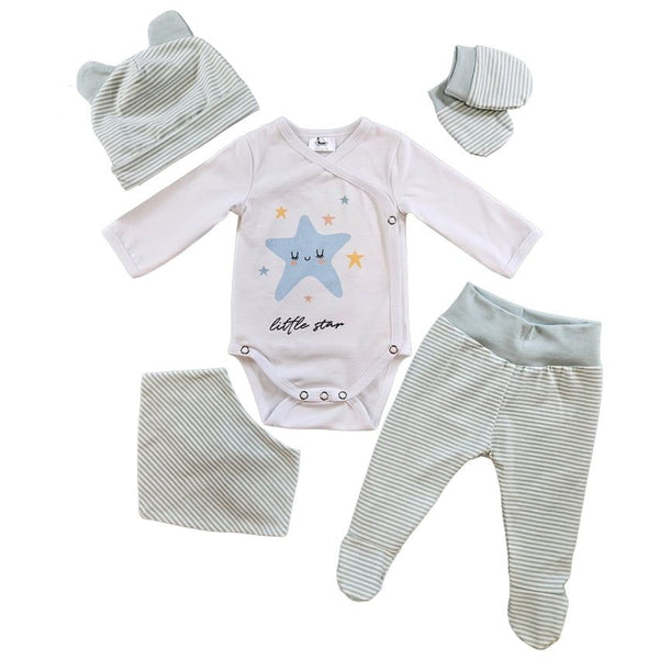 4-dijelni set za novorođenče - Little star