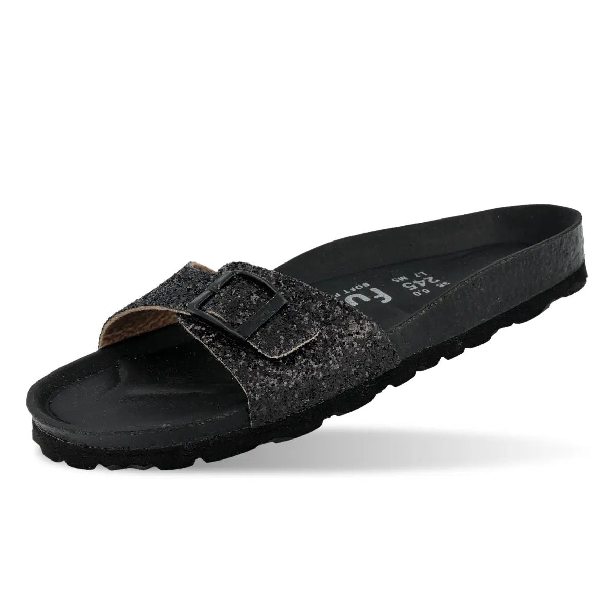 Mara Black Glitter