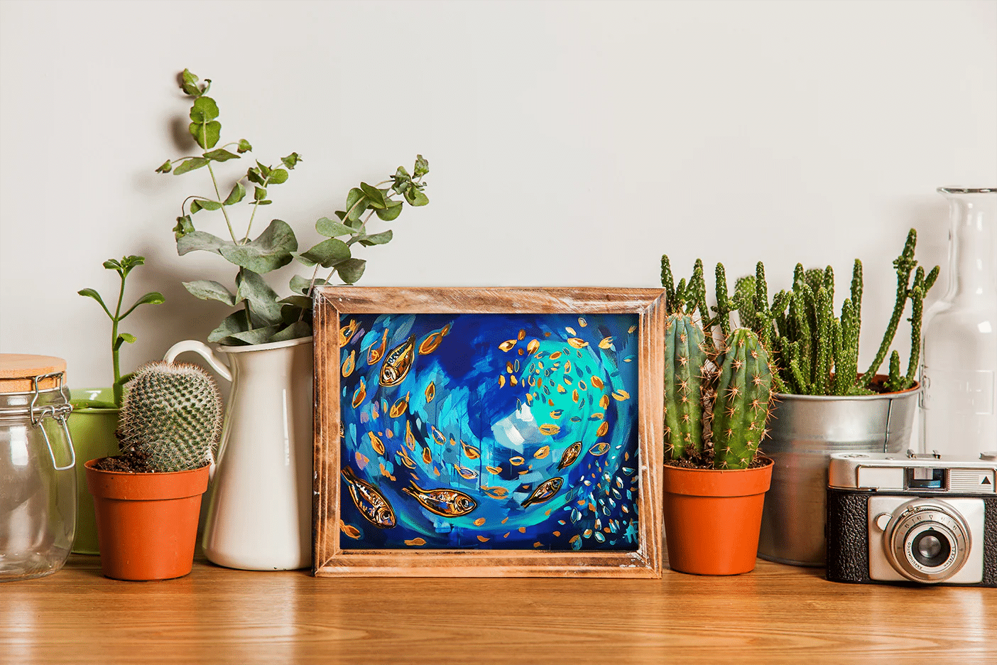 Art print - Small fishes copper