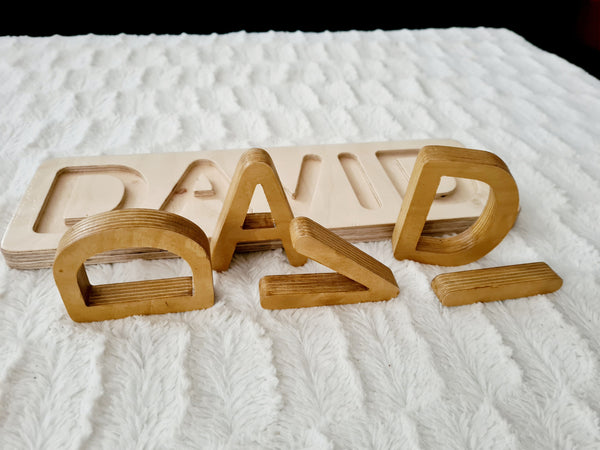 MY NAME / Montessori slagalica  / drvo