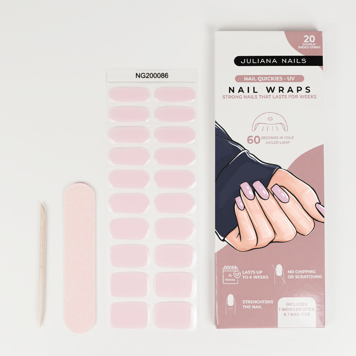 Nail Quickies – samoljepljive gel lak folije za nokte – Good Girl (20 kom.)