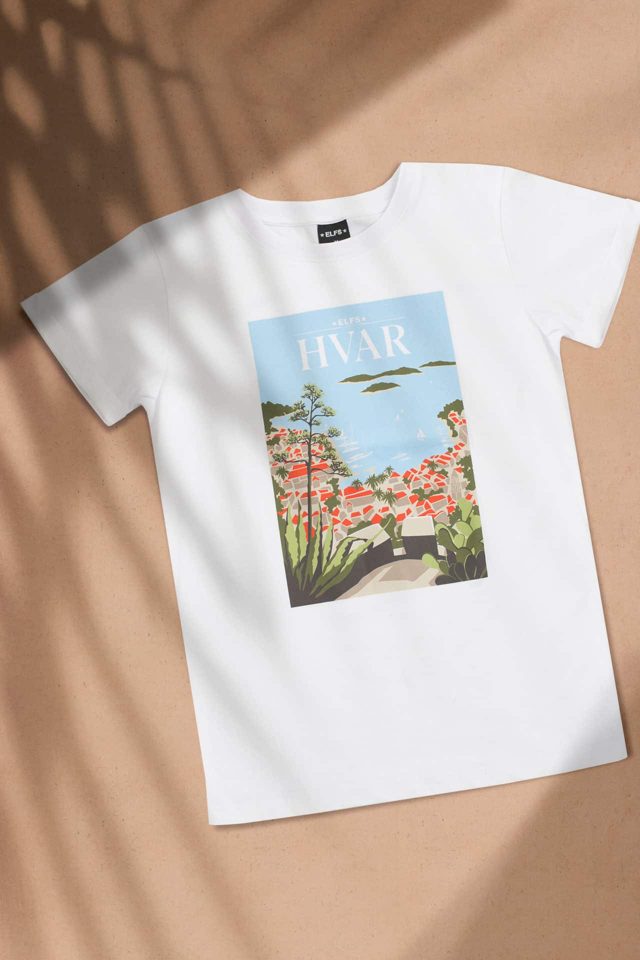 Ženski T-shirt RAZGLEDNICA HVAR