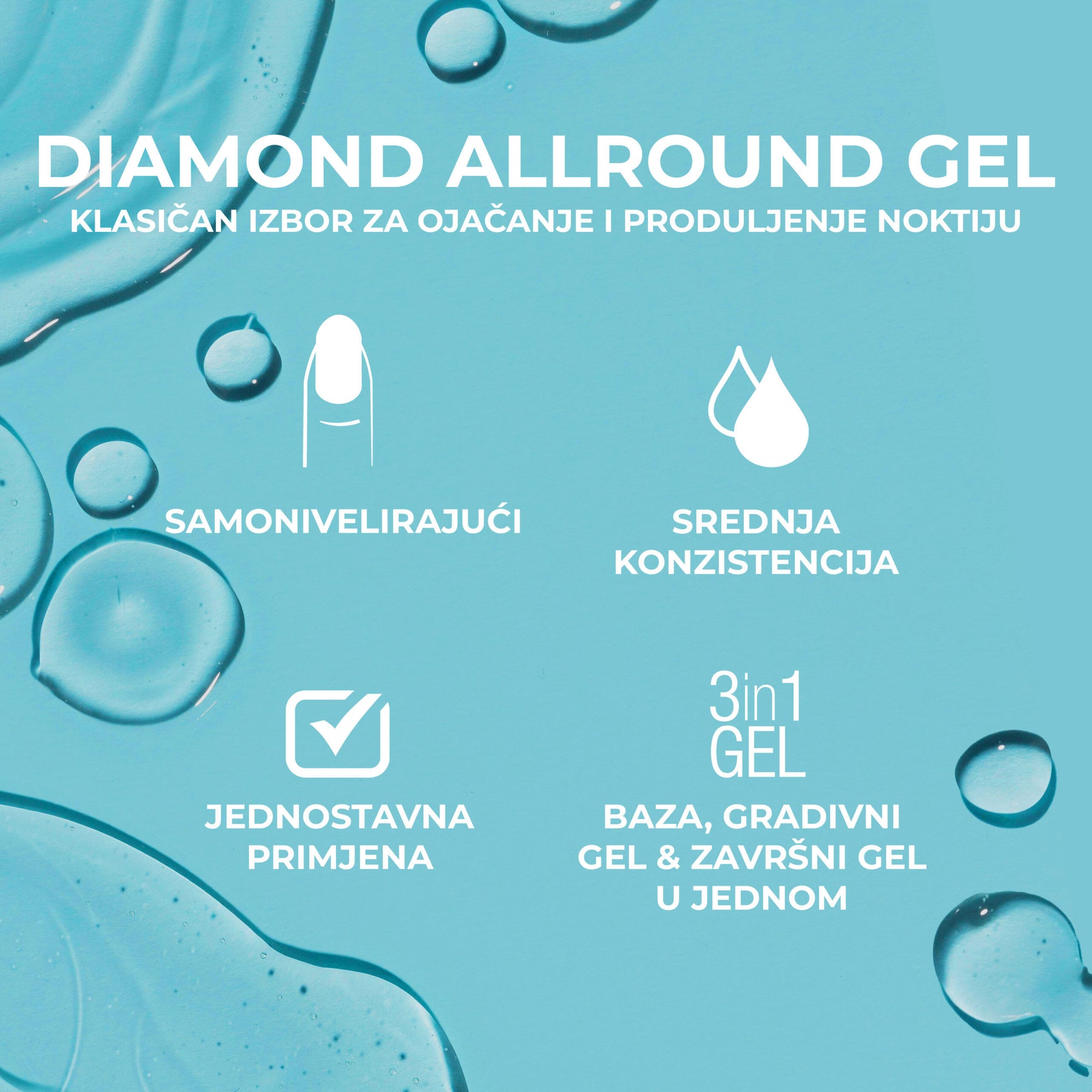Diamond Allround Gel - Milky Rose