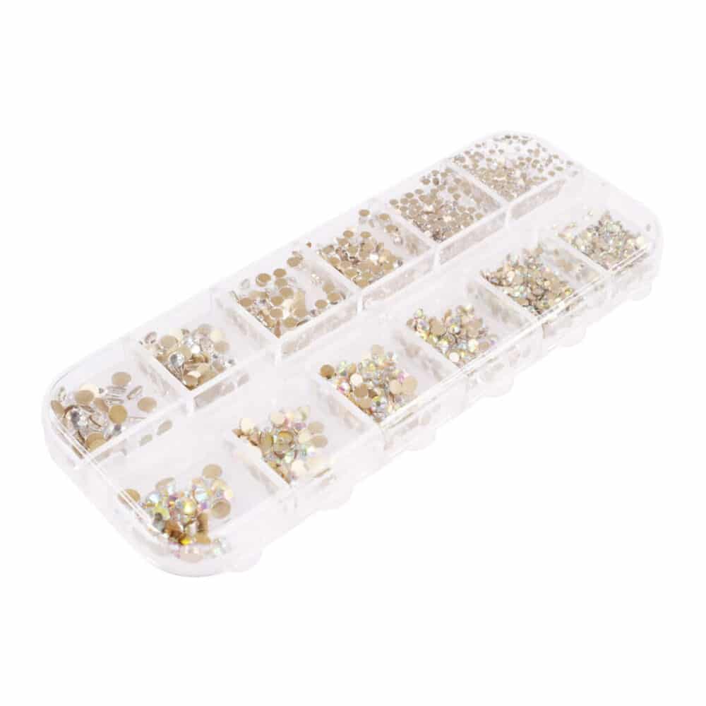 Set ukrasnih kamenčića XL – Silver & Aurora Boreale