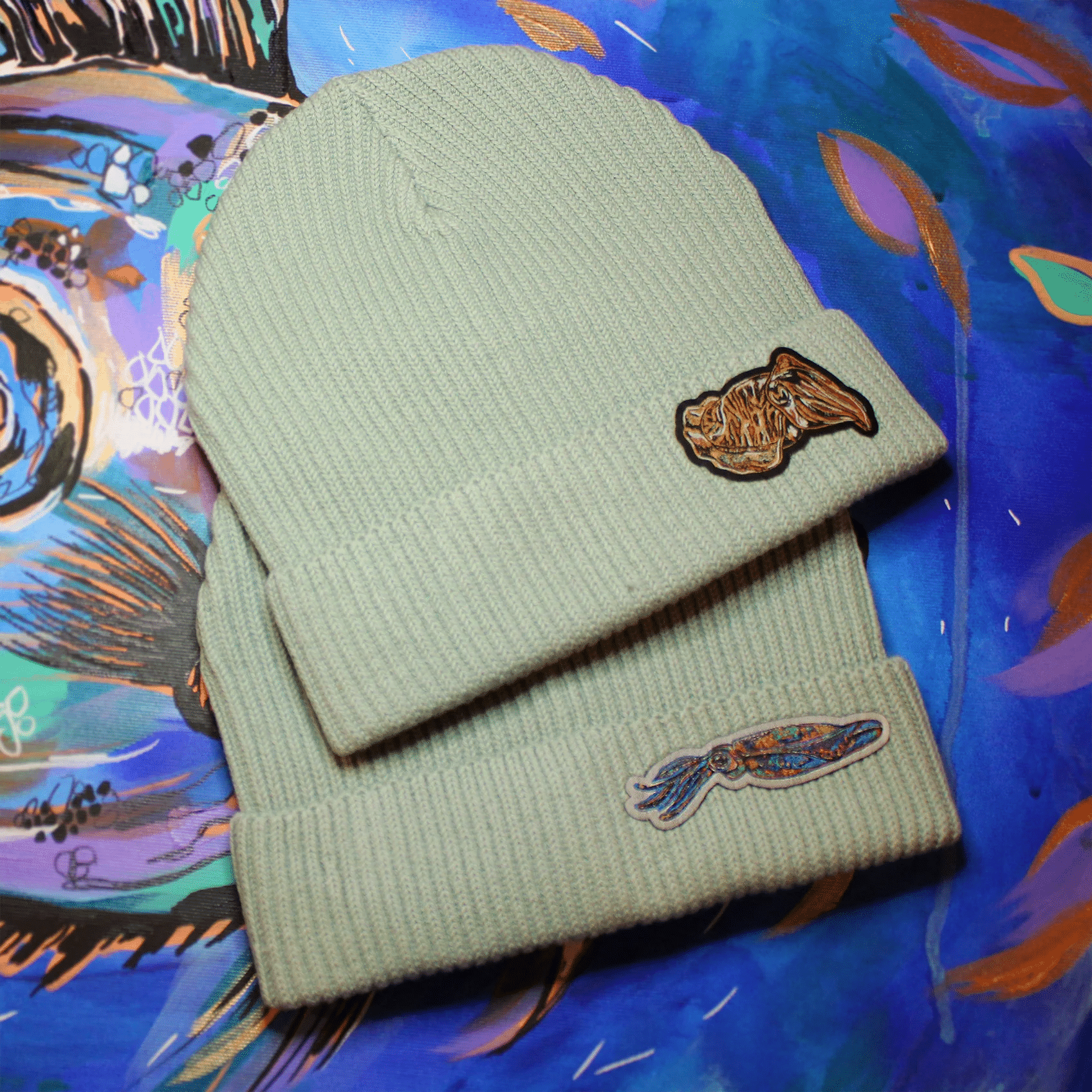 Fisherman beanie - sage