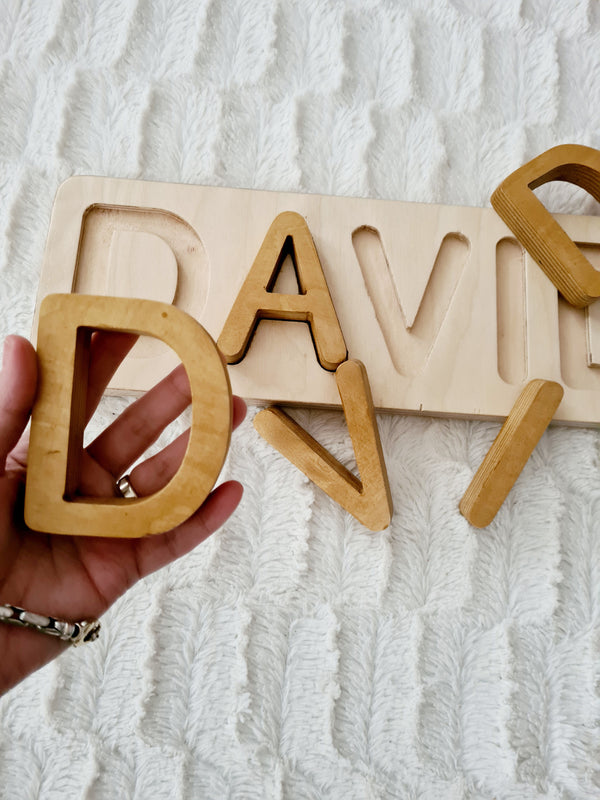 MY NAME / Montessori slagalica  / drvo