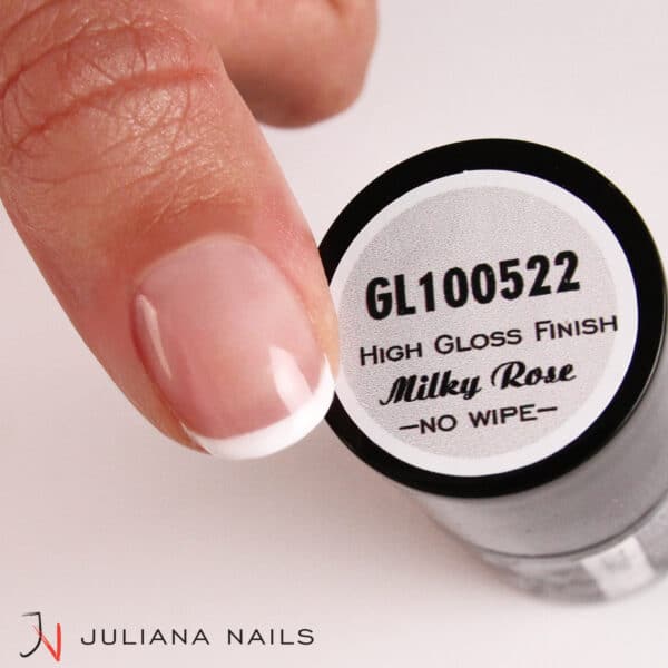 Gel Lak High Gloss Finish – Milky Rose – No Wipe