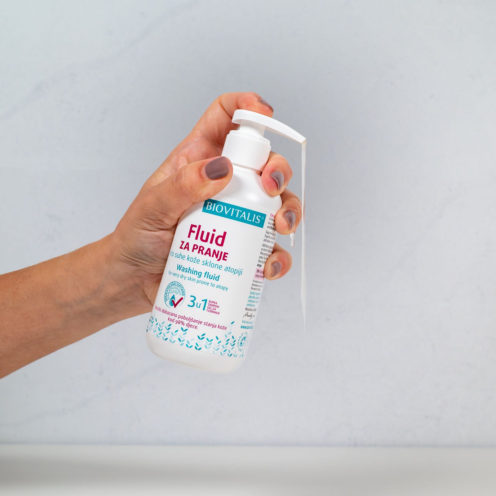 Fluid za pranje vrlo suhe kože sklone atopiji