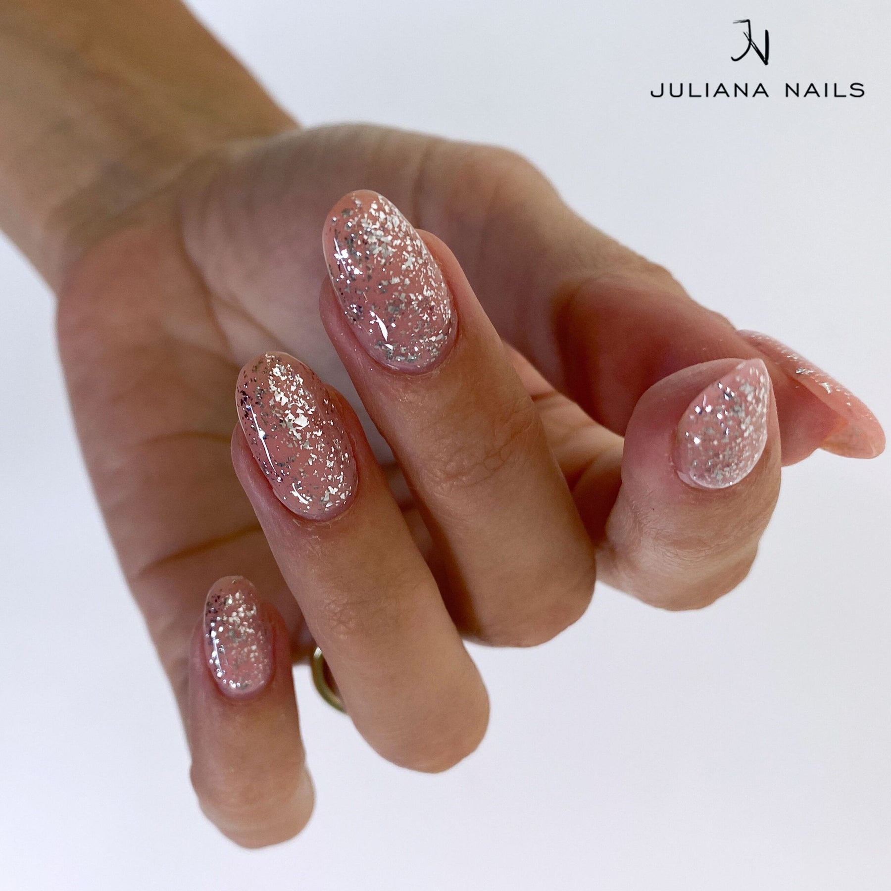 Gel lak Effect Finish – Silver Flakes