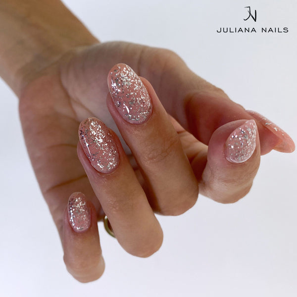 Gel lak Effect Finish – Silver Flakes