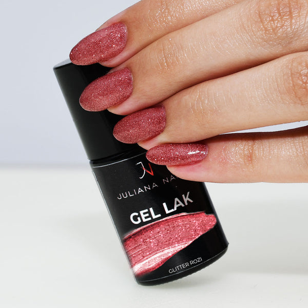 Gel lak Svjetlucavo rozi 6ml