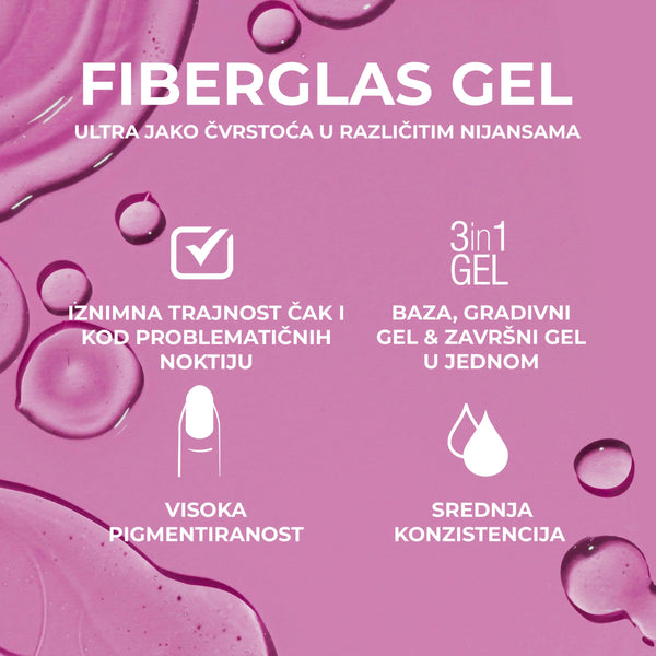 Fiberglas Gel Milky Rose