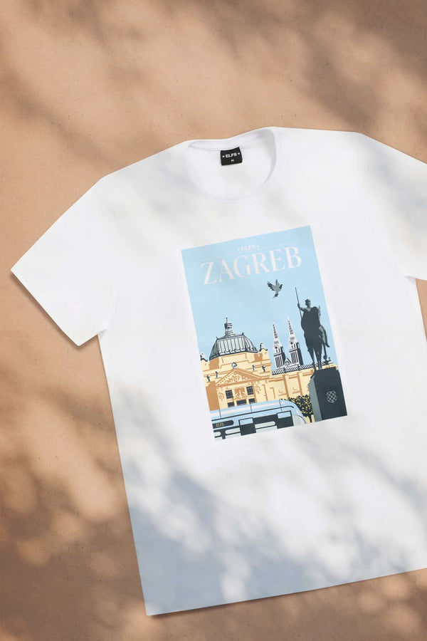 Muški T-shirt RAZGLEDNICA ZAGREB