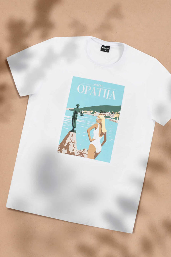 Muški T-shirt RAZGLEDNICA OPATIJA