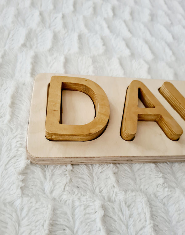 MY NAME / Montessori slagalica  / drvo