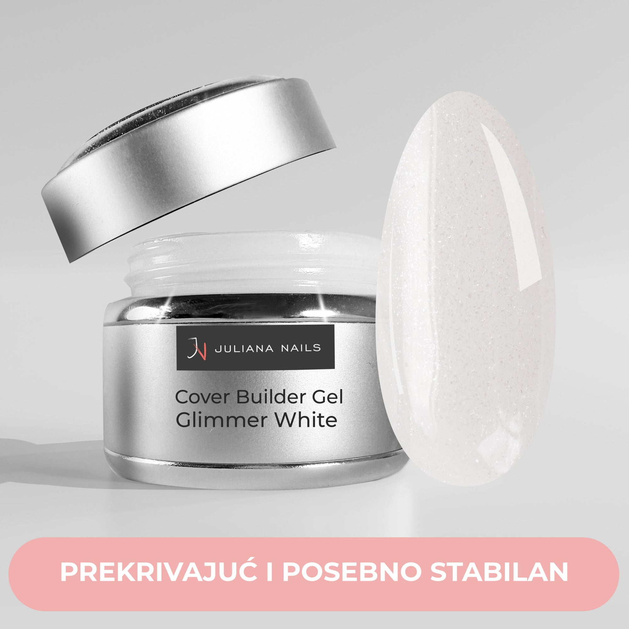 Cover Builder Gel – Glimmer White
