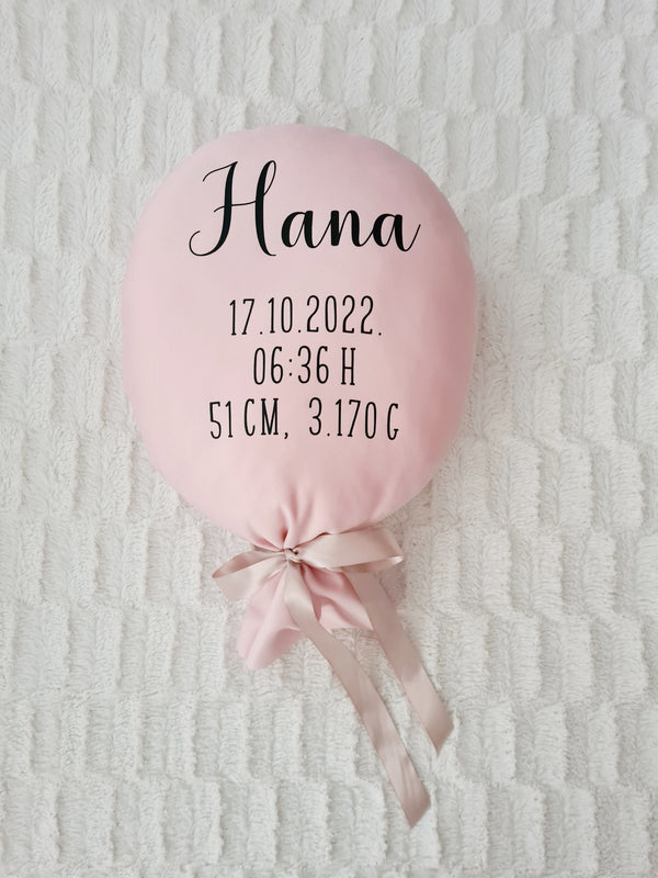 BALON NEW BABY / platneni balon s podacima rođenja