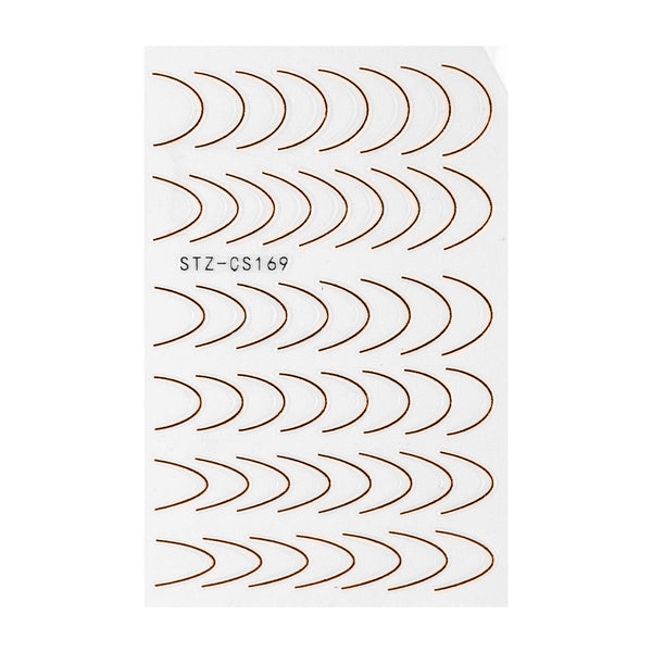 Nail Sticker – Sleeky French – Rosegold