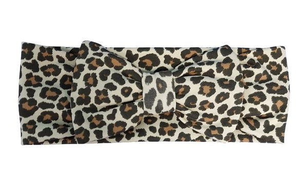 Traka za kosu s mašnom - Leopard