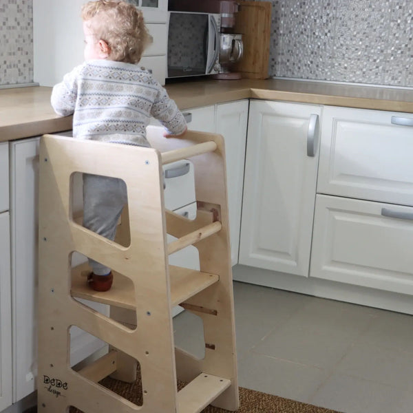 MONTESSORI toranj za učenje / eko lak, natur drvo