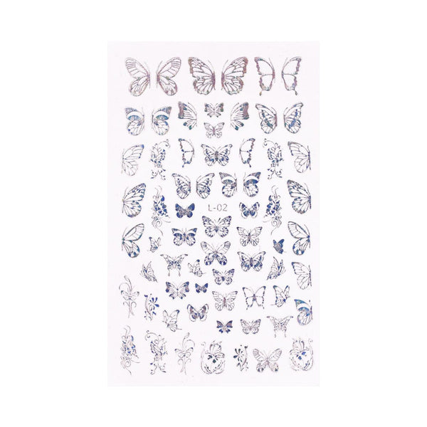 Holo Nail Art Naljepnice Butterfly Kisses 2