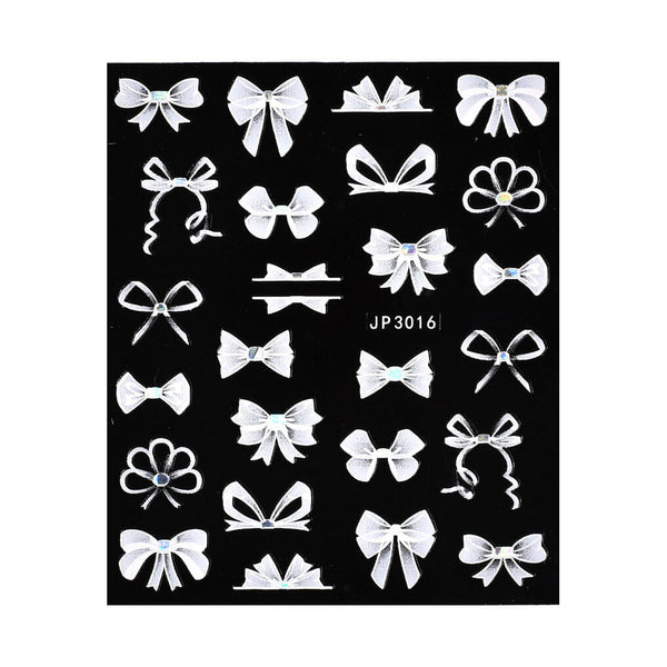 3D Naljepnice za nokte – White Elegance 5