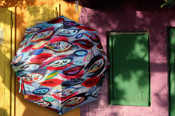 Umbrella - Small fishes multicoloured