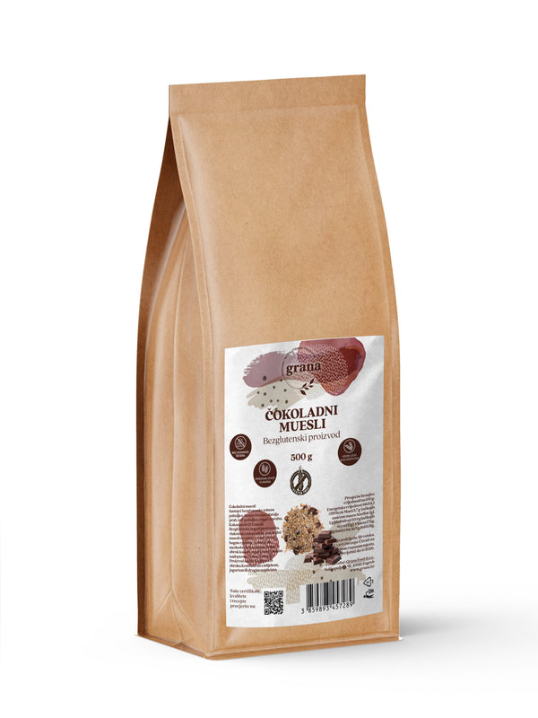 Čokoladni muesli bezglutenski 500 g