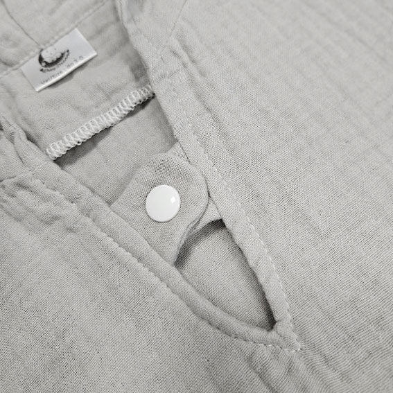 Pončo muslin - Morski kit - sivi