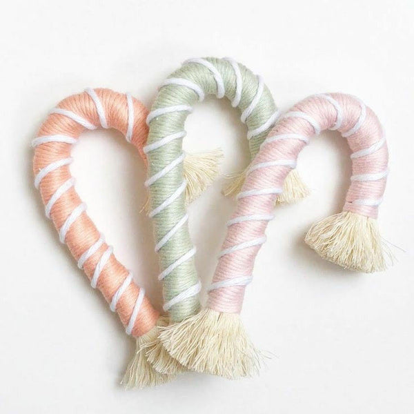 CANDY CANE / ukras od vune