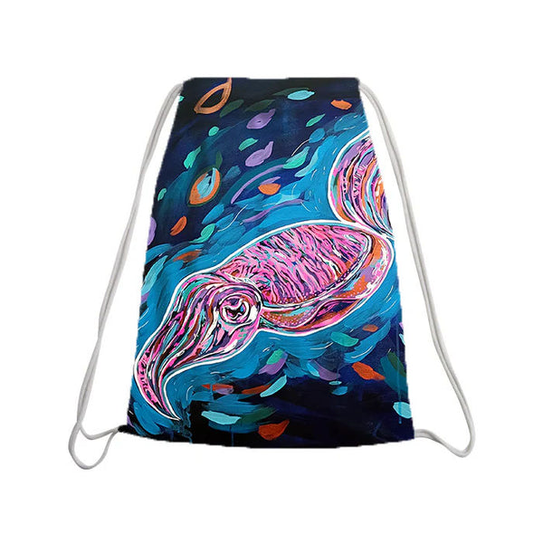 Drawstring backpack - Cuttlefish dark