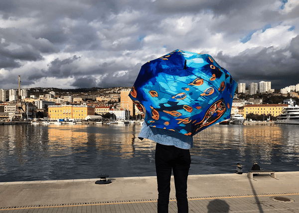 Umbrella - Small fishes copper