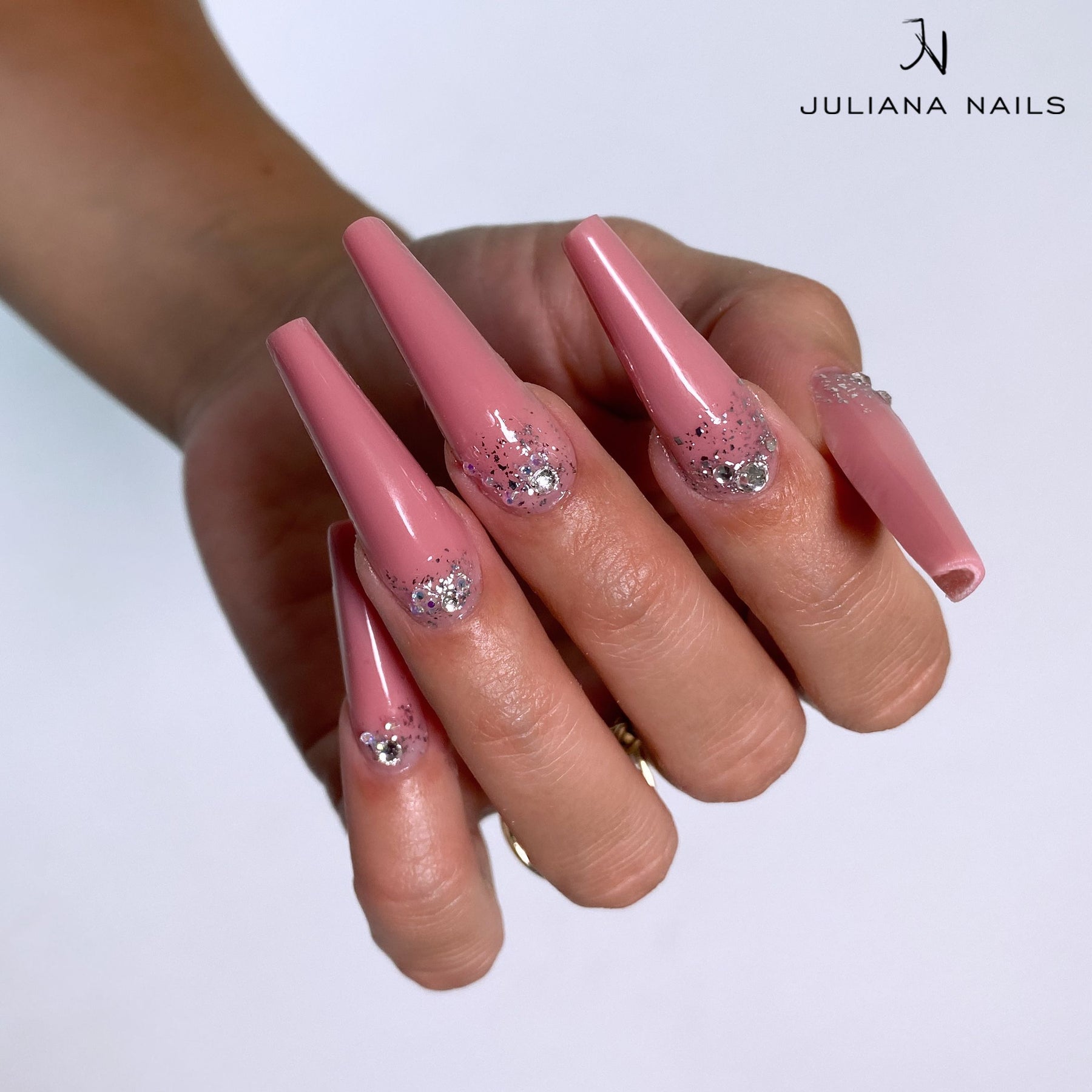 Gel lak Effect Finish – Silver Flakes