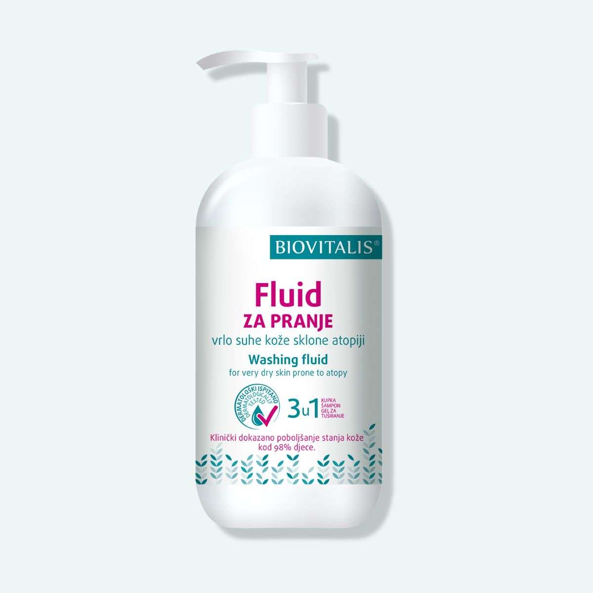 Fluid za pranje vrlo suhe kože sklone atopiji