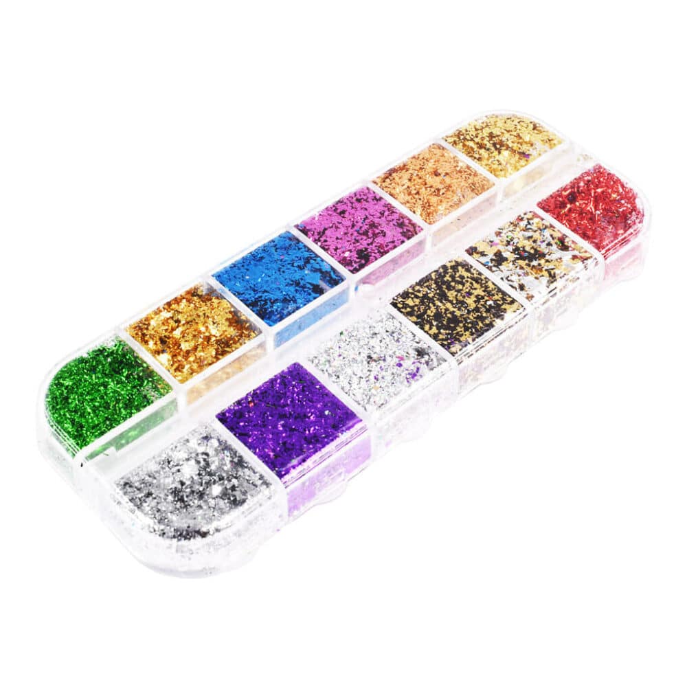 Nail Art Display XL – mix folija – Luxury