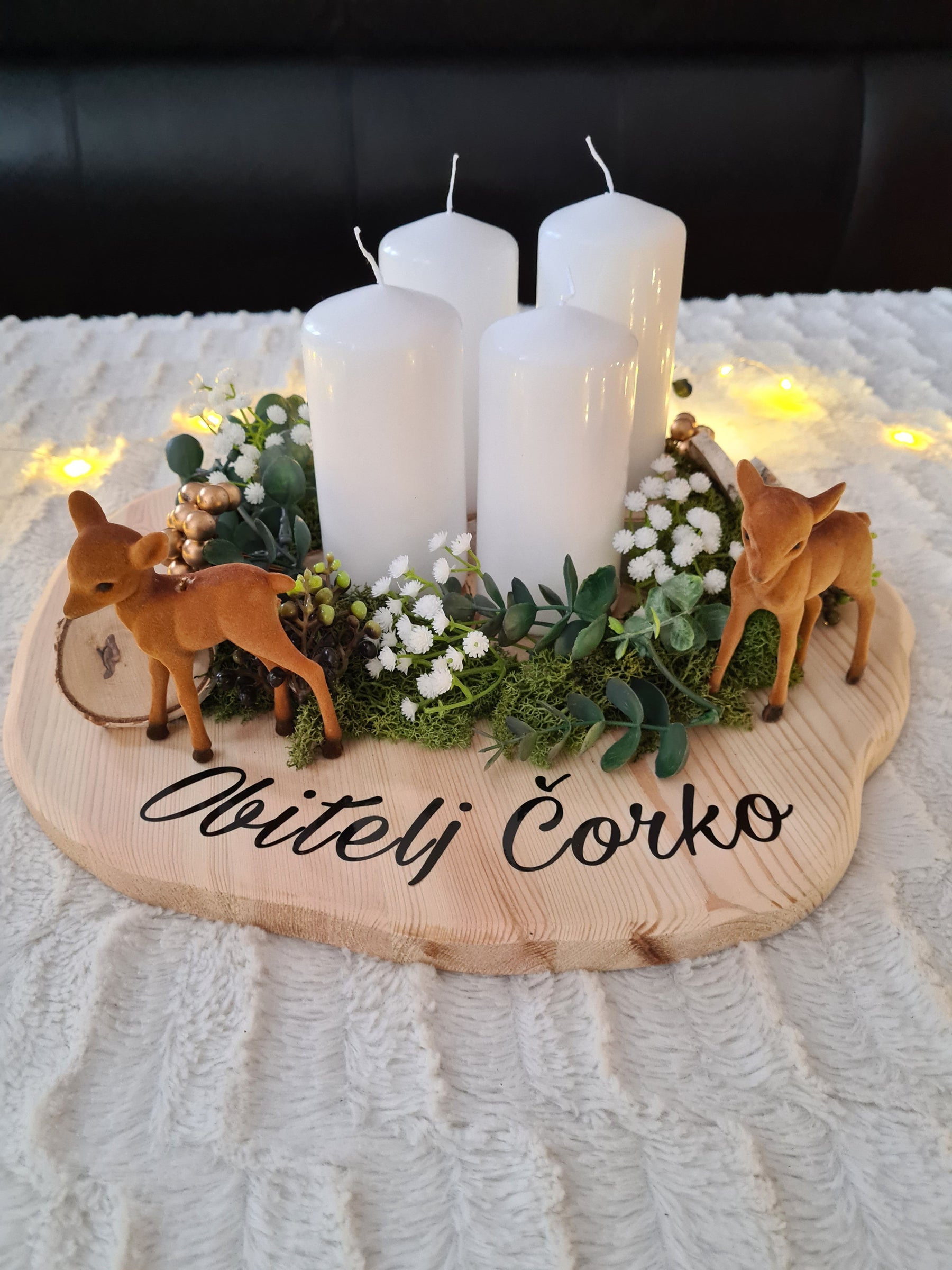 Winter dream / personalizirani adventski vijenac 40cm