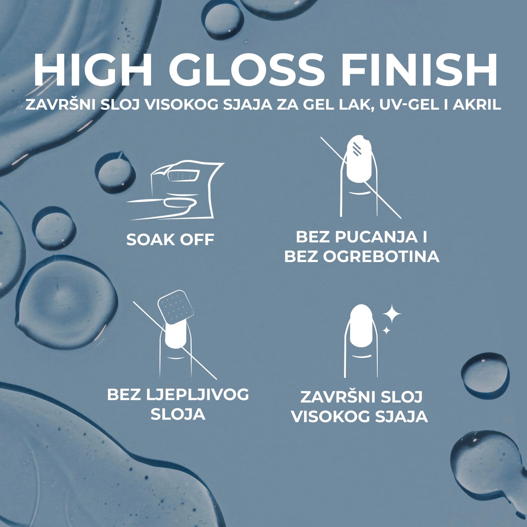 Gel lak High Gloss Finish – HEMA FREE