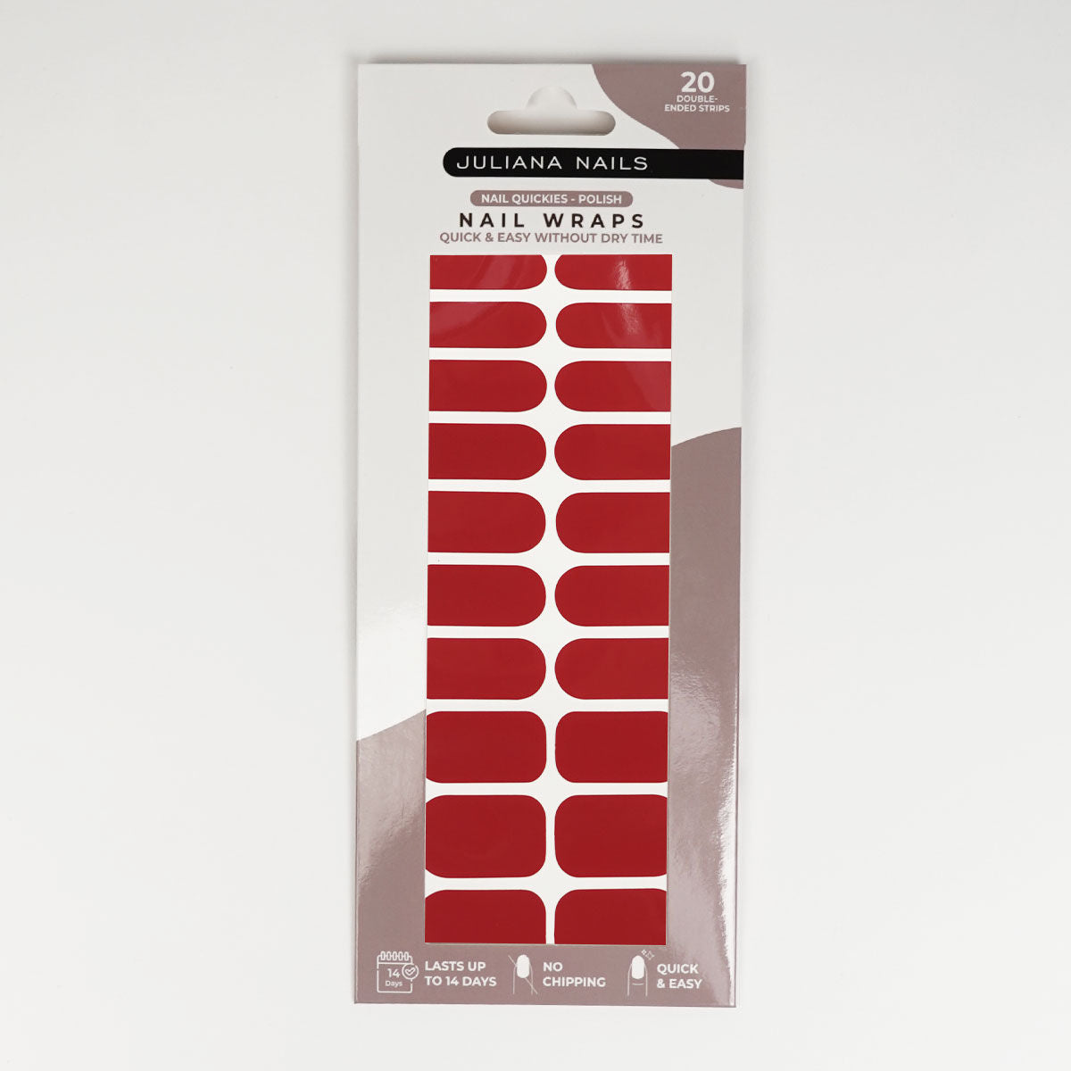 Nail Quickies – samoljepljive lak folije za nokte – Woman In Red (20 kom.)