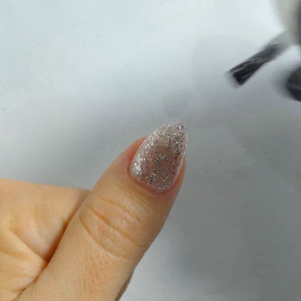 Gel lak Effect Finish – Silver Flakes