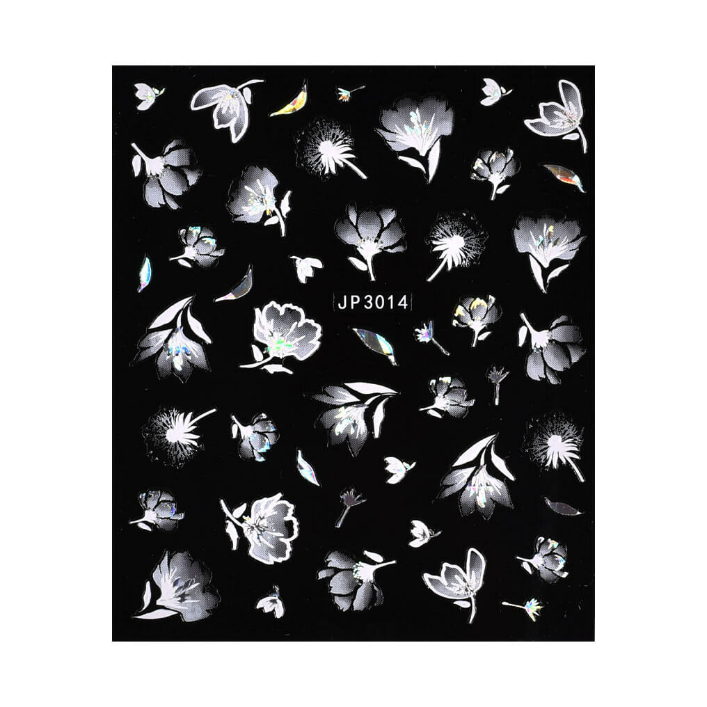 3D Naljepnice za nokte – White Elegance 3