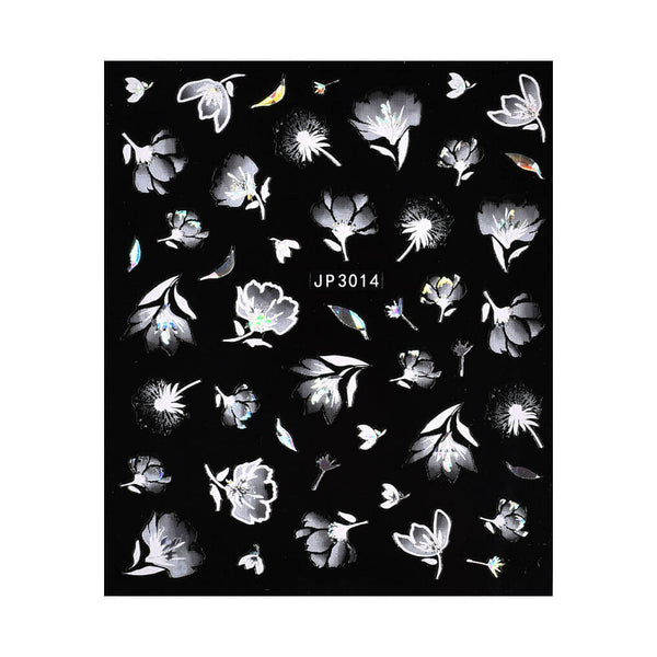 3D Naljepnice za nokte – White Elegance 3