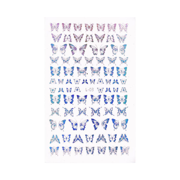 Holo Nail Art Naljepnice Butterfly Kisses 1