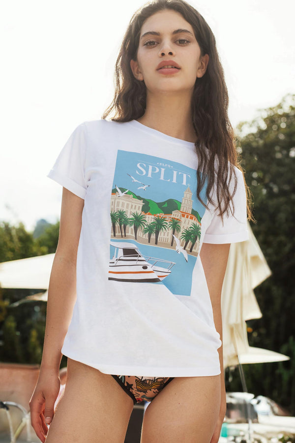 Ženski T-shirt RAZGLEDNICA SPLIT