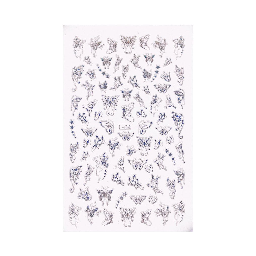 Holo Nail Art Naljepnice Butterfly Kisses 3
