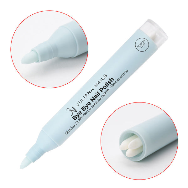 Bye Bye Nail Polish - Olovka za korekciju laka za nokte - bez acetona 4ml