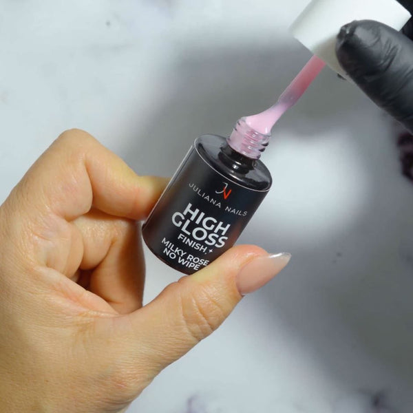 Gel Lak High Gloss Finish – Milky Rose – No Wipe